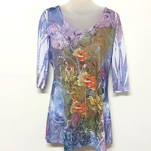 3 for $25- NWOT Cover Charge Brand Tunic Tee, Size M